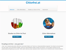 Tablet Screenshot of chlorfrei.at
